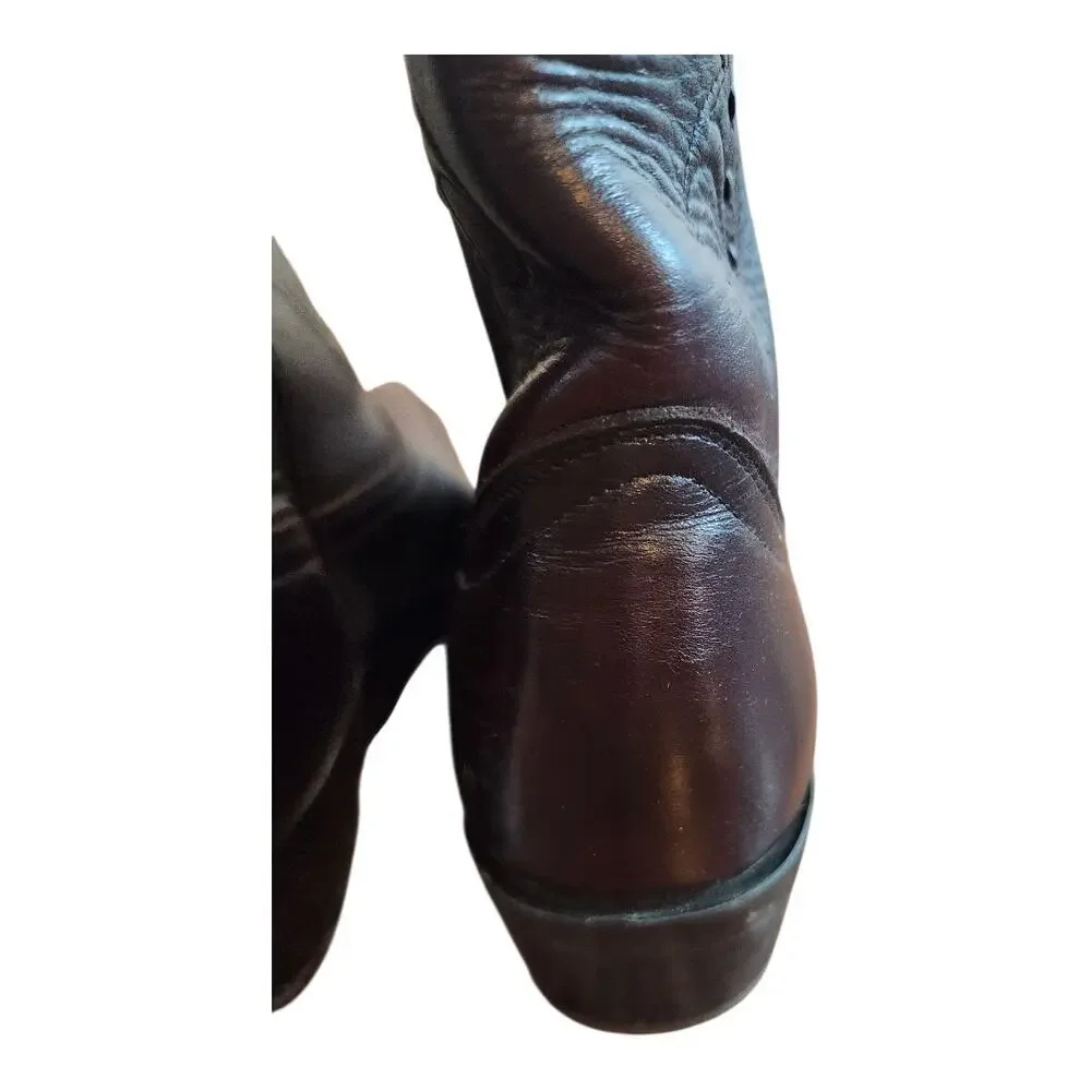 Durango D3585 Mens cowboy boots sz 10.5D leather western pointed toe dark cherry